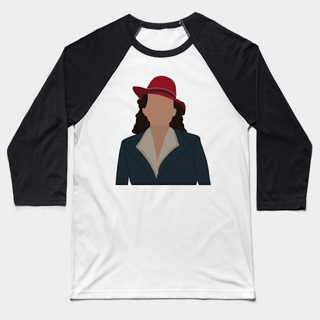 Agent Baseball T-Shirt by CalliesArt